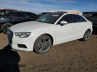 2018 Audi A3 Sedan Premium with VIN WAUB8GFF2J1047559, listed as a Copart auction lot 86969764 with 74,897 mi miles and Salvage Title. Bid and sale history available at carsss.com. Image 1.