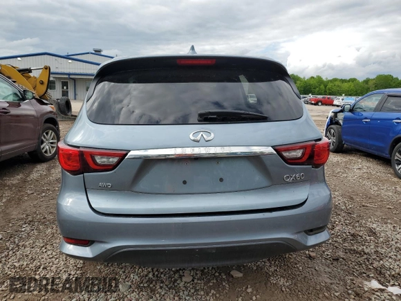 2019 Infiniti QX60 Pure z VIN 5N1DL0MMXKC558568, wystawiony jako Copart lot #58154055 z przebiegiem Nie podano mil oraz Szkoda całkowita • Salvage title. Historia ofert i sprzedaży dostępna na DreamBid. Obrazek 6.
