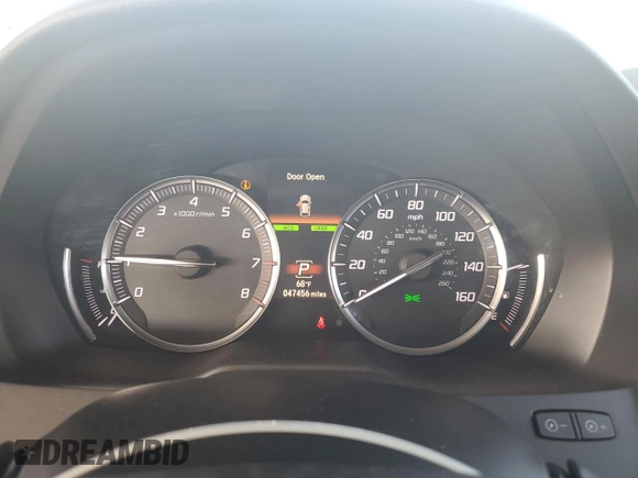 2019 Acura MDX with VIN 5J8YD3H33KL009219, listed as a Copart auction lot 76060674 with 47,456 mi miles and Salvage Title. Bid and sale history available at carsss.com. Image 9.