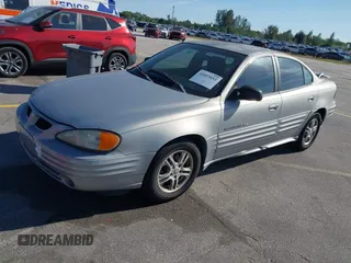 2000 Pontiac Grand Am SE with VIN 1G2NE52T8YM712695, listed as a IAAI auction lot 41855853 with 63,914 mi miles. Bid and sale history available at carsss.com. Image 2.
