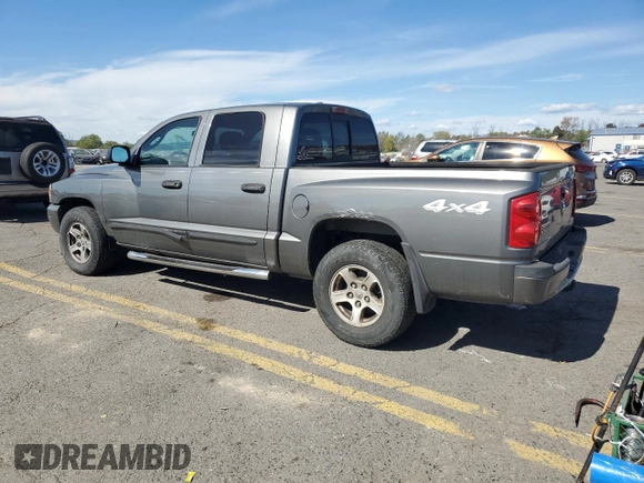 2007 Dodge Dakota SLT with VIN 1D7HW48K97S129387, listed as a Copart auction lot 74878664 with 137,525 mi miles and Salvage Title. Bid and sale history available at carsss.com. Image 2.