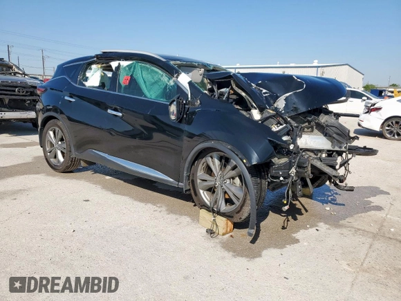 2019 Nissan Murano Platinum z VIN 5N1AZ2MJ4KN110818, wystawiony jako Copart lot #51916645 z przebiegiem Nie podano mil oraz Nie do naprawy • Non repairable. Historia ofert i sprzedaży dostępna na DreamBid. Obrazek 4.