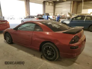 2001 Mitsubishi Eclipse with VIN 4A3AC54H51E182191, listed as a Copart auction lot 82140394 with 160,295 mi miles and Salvage Title. Bid and sale history available at DreamBid. Image 2.