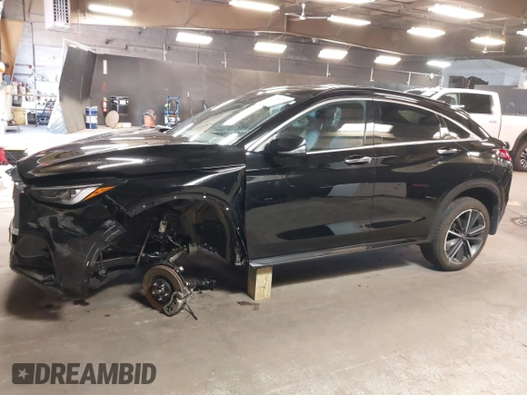2024 Infiniti QX55 Luxe with VIN 3PCAJ5JRXRF105669, listed as a IAAI auction lot 42155781 with 17,556 mi miles and . Bid and sale history available at DreamBid. Image 15.
