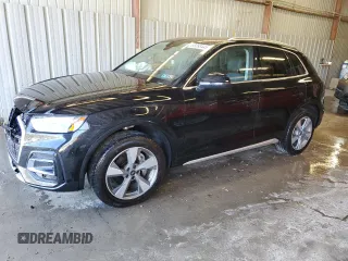 2023 Audi Q5 Premium Plus with VIN WA1BBAFY6P2047225, listed as a Copart auction lot 55093445 with 35,998 mi miles and Salvage title. Bid and sale history available at DreamBid. Image 1.