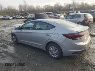 2020 Hyundai Elantra SE with VIN KMHD74LF6LU949744, listed as a Copart auction lot 85661274 with 45,268 mi miles and Salvage Title. Bid and sale history available at carsss.com. Image 2.