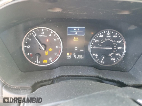 2022 Subaru Legacy with VIN 4S3BWAB66N3016031, listed as a Copart auction lot 76459544 with 53,725 mi miles and Salvage title. Bid and sale history available at DreamBid. Image 9.