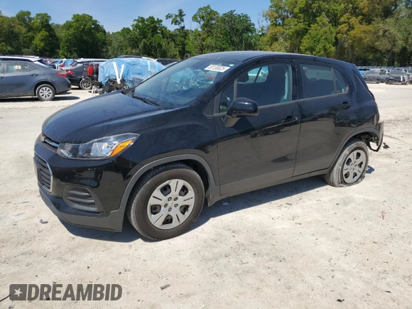 2019 Chevrolet Trax LS with VIN 3GNCJKSB7KL150611, listed as a Copart auction lot 50138525 with 96,873 mi miles and Non Repairable. Bid and sale history available at carsss.com. Image 1.