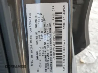 2014 Mazda 3 S Touring with VIN JM1BM1V34E1209913, listed as a Copart auction lot 42215975 with 140,083 mi miles and Salvage Title. Bid and sale history available at DreamBid. Image 12.