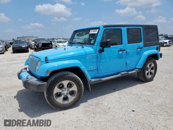 2017 Jeep Wrangler Unlimited Sahara with VIN 1C4BJWEGXHL726148, listed as a Copart auction lot 60144605 with 106,702 mi miles and Salvage title. Bid and sale history available at DreamBid. Image 1.