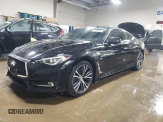 2018 Infiniti Q60 Luxe with VIN JN1EV7EL7JM392006, listed as a Copart auction lot 85520894 with 60,565 mi miles and Salvage title. Bid and sale history available at DreamBid. Image 1.