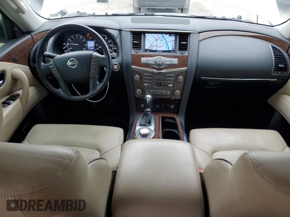 2019 Nissan Armada Platinum with VIN JN8AY2NEXK9755947, listed as a Copart auction lot 43970665 with 94,094 mi miles and Salvage Title. Bid and sale history available at carsss.com. Image 8.