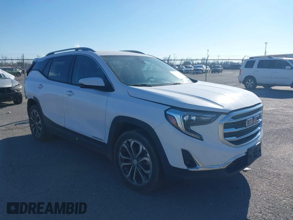 2020 GMC Terrain SLT with VIN 3GKALPEX3LL272645, listed as a IAAI auction lot 41583341 with 116,954 mi miles. Bid and sale history available at carsss.com. Image 1.