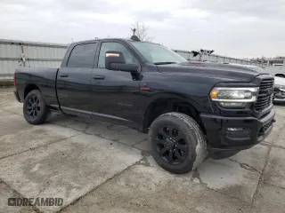 2024 Ram 2500 Laramie with VIN 3C6UR5FL9RG117209, listed as a Copart auction lot 86118644 with 33,154 mi miles and Salvage Title. Bid and sale history available at carsss.com. Image 4.