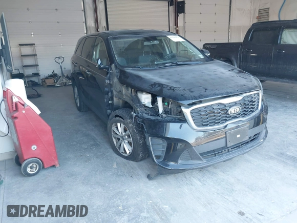 2019 Kia Sorento L with VIN 5XYPG4A35KG586766, listed as a IAAI auction lot 41316871 with 79,575 mi miles. Bid and sale history available at carsss.com. Image 1.