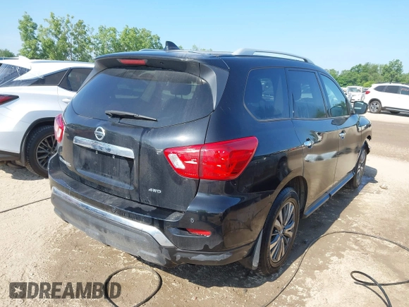 2019 Nissan Pathfinder S with VIN 5N1DR2MM1KC641946, listed as a IAAI auction lot 42591605 with 86,654 mi miles and . Bid and sale history available at DreamBid. Image 4.
