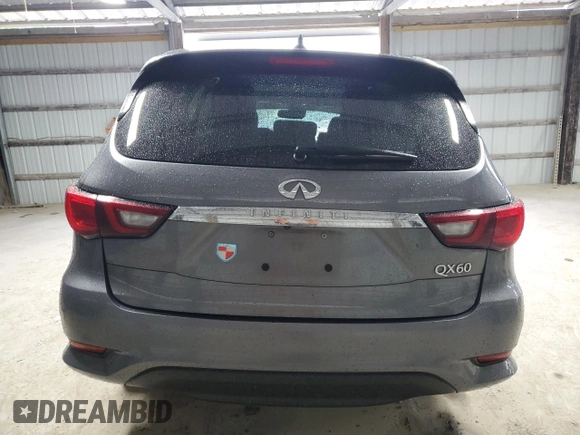 2020 Infiniti QX60 Pure with VIN 5N1DL0MN7LC532388, listed as a Copart auction lot 54425585 with 120,417 mi miles and Salvage Title. Bid and sale history available at DreamBid. Image 6.