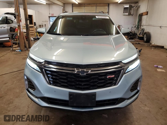 2022 Chevrolet Equinox RS with VIN 2GNAXWEV9N6145728, listed as a Copart auction lot 60309995 with 22,673 mi miles and Salvage title. Bid and sale history available at DreamBid. Image 5.