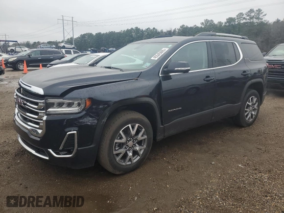 2021 GMC Acadia SLT with VIN 1GKKNMLS5MZ116346, listed as a Copart auction lot 45545665 with 31,214 mi miles and Salvage Title. Bid and sale history available at carsss.com. Image 1.