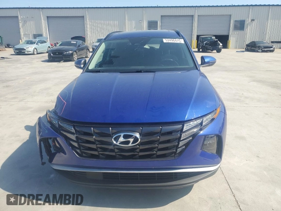 2022 Hyundai Tucson SEL with VIN 5NMJF3AE4NH096592, listed as a Copart auction lot 53496475 with 24,986 mi miles and Salvage title. Bid and sale history available at DreamBid. Image 5.