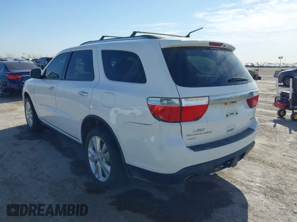 2013 Dodge Durango Crew with VIN 1C4SDJDT6DC510333, listed as a IAAI auction lot 41776099 with 180,431 mi miles and . Bid and sale history available at DreamBid. Image 3.