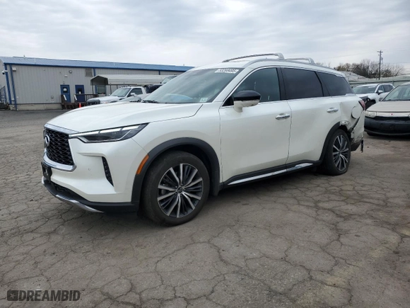 2022 Infiniti QX60 SENSORY with VIN 5N1DL1GS0NC333368, listed as a Copart auction lot 53269495 with 33,060 mi miles and Salvage Title. Bid and sale history available at carsss.com. Image 1.