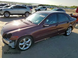 2006 Mercedes-Benz C 230 Sport with VIN WDBRF52H26F822471, listed as a Copart auction lot 51957955 with 146,176 mi miles and Salvage Title. Bid and sale history available at carsss.com. Image 1.