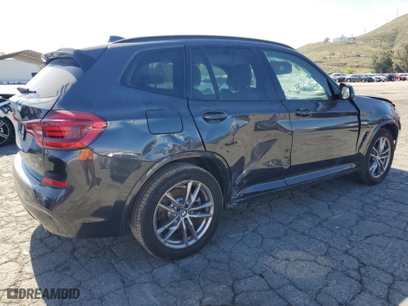 2021 BMW X3 sDrive30i with VIN 5UXTY3C07M9E82696, listed as a Copart auction lot 47322395 with 46,477 mi miles and Salvage Title. Bid and sale history available at carsss.com. Image 3.