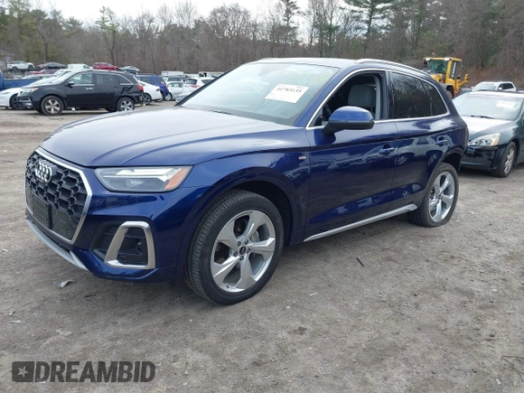 2022 Audi Q5 S line Premium Plus with VIN WA1EAAFY3N2099747, listed as a IAAI auction lot 41783135 with 29,787 mi miles. Bid and sale history available at carsss.com. Image 2.