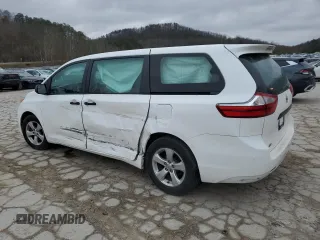 2017 Toyota Sienna L with VIN 5TDZZ3DC4HS785327, listed as a Copart auction lot 49284405 with 86,225 mi miles and Salvage Title. Bid and sale history available at DreamBid. Image 2.
