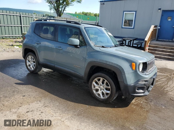 2017 Jeep Renegade Latitude with VIN ZACCJBBB9HPF91665, listed as a Copart auction lot 58564845 with 159,524 mi miles and Salvage title. Bid and sale history available at DreamBid. Image 4.