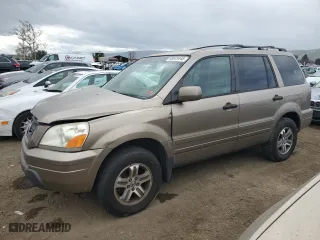 2004 Honda Pilot EX with VIN 2HKYF18604H616337, listed as a Copart auction lot 48923445 with 222,022 mi miles and Salvage Title. Bid and sale history available at carsss.com. Image 1.