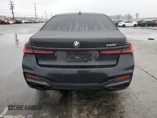 2022 BMW 7 Series 740i with VIN WBA7T2C08NCJ45450, listed as a Copart auction lot 44440605 with 75,297 mi miles and Salvage Title. Bid and sale history available at carsss.com. Image 6.