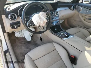 2021 Mercedes-Benz C 300 with VIN W1KWK8DBXMG066654, listed as a Copart auction lot 65975254 with Not Provided miles and Salvage Title. Bid and sale history available at DreamBid. Image 8.