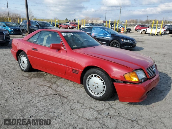 1990 Mercedes-Benz 300 with VIN WDBFA61E2LF005849, listed as a Copart auction lot 52911565 with 99,373 mi miles and Clean Title. Bid and sale history available at DreamBid. Image 4.