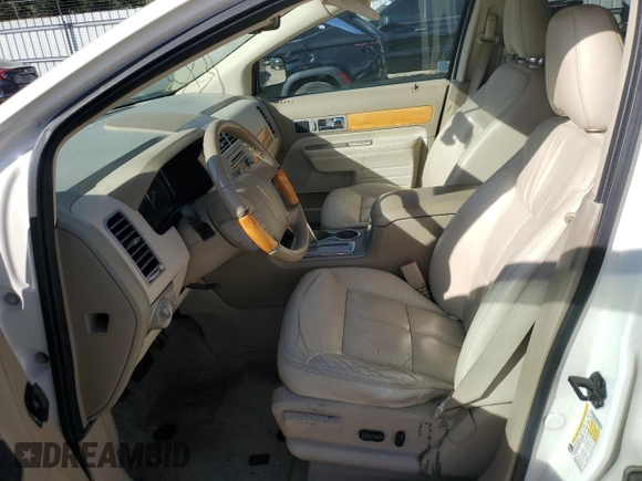 2007 Lincoln MKX with VIN 2LMDU68C57BJ18304, listed as a Copart auction lot 75013054 with 0 mi miles and Salvage Title. Bid and sale history available at carsss.com. Image 7.