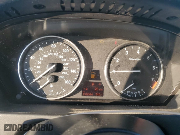 2009 BMW X5 30i with VIN 5UXFE43599L266640, listed as a Copart auction lot 89129815 with 190,044 mi miles and Salvage Title. Bid and sale history available at carsss.com. Image 9.