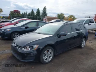 2015 Volkswagen Golf SportWagen TDI SE with VIN 3VWCA7AU1FM506802, listed as a IAAI auction lot 40674000 with 61,131 mi miles. Bid and sale history available at carsss.com. Image 2.