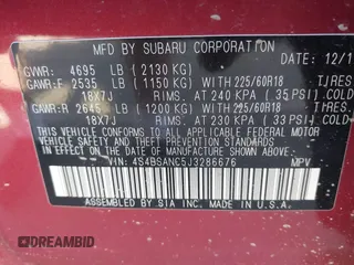 2018 Subaru Outback Limited with VIN 4S4BSANC5J3286676, listed as a IAAI auction lot 42153888 with 82,405 mi miles and . Bid and sale history available at DreamBid. Image 9.