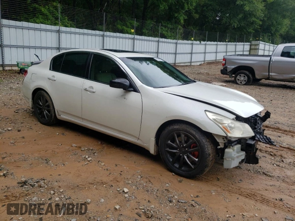 2008 Infiniti G35 Journey with VIN JNKBV61E98M228766, listed as a Copart auction lot 60345775 with 166,657 mi miles and Salvage title. Bid and sale history available at DreamBid. Image 4.