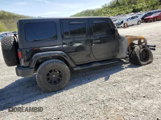 2017 Jeep Wrangler Unlimited Sahara with VIN 1C4BJWEG7HL513156, listed as a Copart auction lot 54122795 with Not provided miles and Salvage title. Bid and sale history available at DreamBid. Image 3.