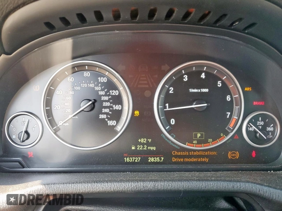 2015 BMW X4 xDrive28i with VIN 5UXXW3C52F0M87621, listed as a Copart auction lot 59176505 with 163,727 mi miles and Salvage title. Bid and sale history available at DreamBid. Image 9.