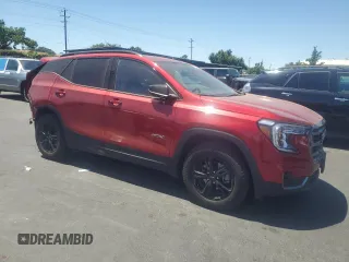 2024 GMC Terrain AT4 with VIN 3GKALYEG8RL211032, listed as a Copart auction lot 61607795 with 17,251 mi miles and Salvage title. Bid and sale history available at DreamBid. Image 4.