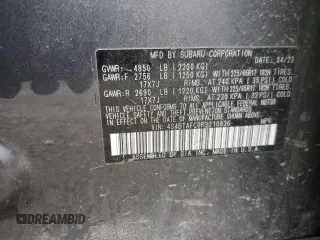 2023 Subaru Outback Premium с VIN 4S4BTAFC0P3210836, выставлен на аукционе Copart как лот 53441075 с пробегом 27 427 миль миль и Списание • Salvage title. История ставок и продаж доступна на DreamBid. Изображение 13.
