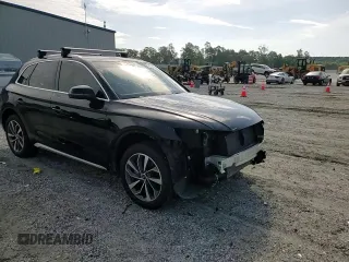 2021 Audi Q5 Premium Plus with VIN WA1BAAFY8M2011079, listed as a Copart auction lot 60714455 with 78,883 mi miles and Salvage title. Bid and sale history available at DreamBid. Image 15.