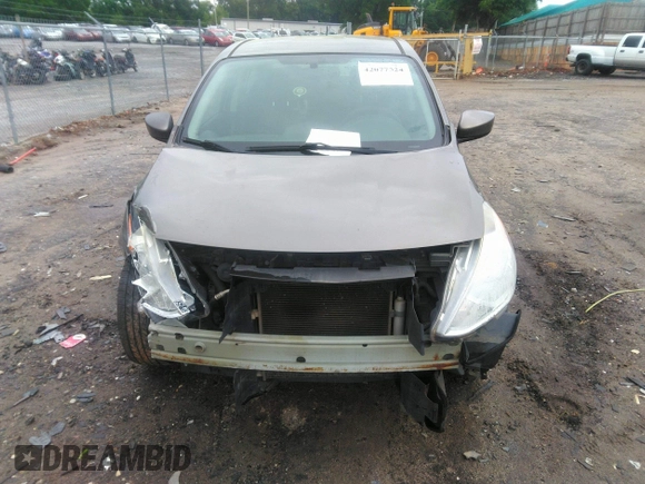 2015 Nissan Versa SV with VIN 3N1CN7AP7FL869485, listed as a IAAI auction lot 42077524 with 198,646 mi miles. Bid and sale history available at carsss.com. Image 12.