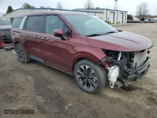 2023 Kia Carnival EX with VIN KNDNC5H31P6251982, listed as a Copart auction lot 43386625 with 28,969 mi miles and Salvage Title. Bid and sale history available at carsss.com. Image 4.