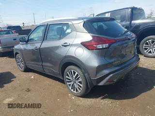 2023 Nissan Kicks SV with VIN 3N1CP5CV3PL558339, listed as a IAAI auction lot 41909842 with 49,427 mi miles. Bid and sale history available at carsss.com. Image 3.
