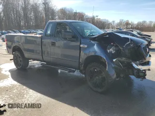 2005 Ford F-150 XL with VIN 1FTRF14W65KC37551, listed as a Copart auction lot 80317184 with 191,768 mi miles and Salvage title. Bid and sale history available at DreamBid. Image 4.