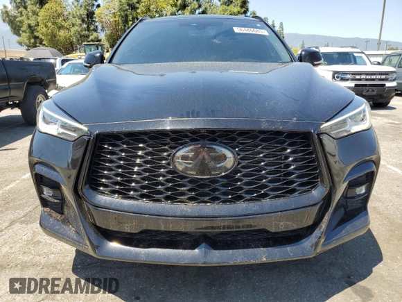 2023 Infiniti QX50 Sport with VIN 3PCAJ5FA8PF116427, listed as a Copart auction lot 56486685 with 34,769 mi miles and Salvage title. Bid and sale history available at DreamBid. Image 5.